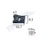 Clips Fixare Universal - Negru Set 25 Buc 134241 16030-RMX