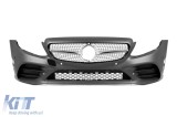 Bara frontala A Design Line potrivita pentru Mercedes C-Class W205 Sedan, S205 Estate 2013-2020 Performance AutoTuning