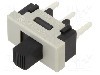 Intrerupator glisant, 2 pozitii, SPDT, ON-ON, NKK SWITCHES - CS12ANW03