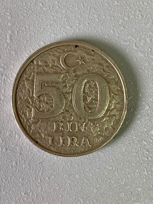 Moneda 50000 lire - 50 bin lira - 2000 - Turcia - KM 1056 (64)
