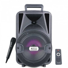 Boxa Bluetooth Portabila 50W, Karaoke, Radio, Card, USB + Microfon Wireless foto