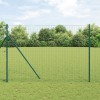VidaXL St&acirc;lpi de Gard 12 pcs Verde 210 cm Oțel vopsit &icirc;n pulbere