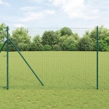 vidaXL St&acirc;lpi Gard Verde &Oslash;32mm 210cm Oțel Zincat Set 2 Bucăți