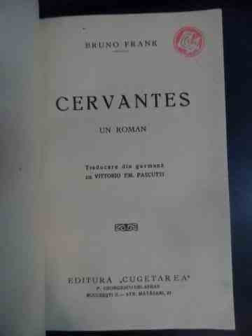 Cervantes-un Roman - Bruno Frank ,540653