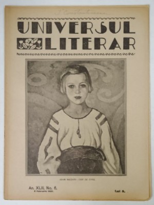 UNIVERSUL LITERAR , No.6 , 1927 foto