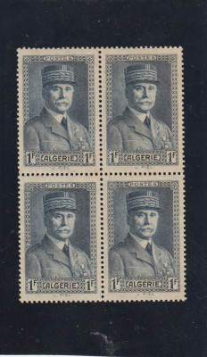 Algeria 1941-Militar,Maresalul Petain,bloc 4,dant.MNH,Mi.DZ 173 foto