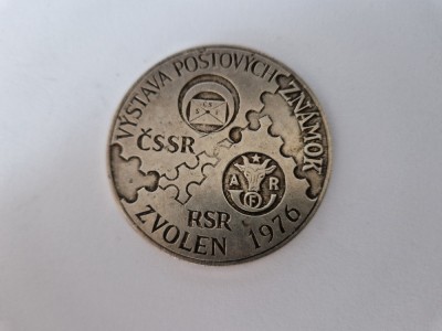 Medalie Filatelica Cehia -CSSR - RSR 1976 -Zvolen foto