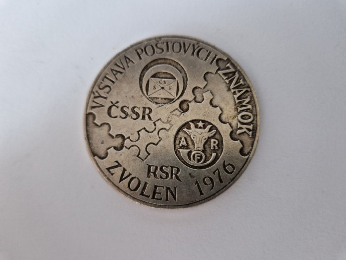 Medalie Filatelica Cehia -CSSR - RSR 1976 -Zvolen