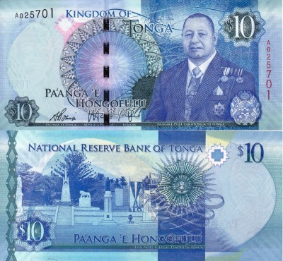 TONGA 10 pa&amp;#039;anga 2015 UNC!!! foto