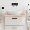 VidaXL Blat de baie, 60x30x(2-4) cm, lemn masiv netratat 3156006