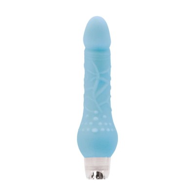 Vibrator Fosforescent Firefly, Turcoaz, 23 cm foto