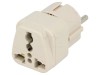 Adaptor Priză Alb Uni-Schuko 250V 10A