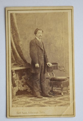 CDV Atelier Germania Berlin Carl Suck barbat foto