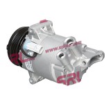 Compresor aer conditionat Opel Astra H, 01.2006-05.2014, motorizare 1.6, 85kw, 1.8, 103kw, benzina, rola curea 105 mm, 5 caneluri, Delphi tip: CVC