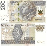 POLONIA 200 ZLOTI ZLOTYCH 2015 , a UNC [2] P- 189 a , necirculata