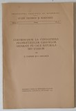INSTITUTUL GEOLOGIC AL ROMANIEI , CONTRIBUTIUNI LA CUNOASTEREA PROPRIETATILOR CERURILOR SEPARATE PE CALE NATURALA DIN TITEIURI de E. CASIMIR si C. CRE