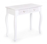 Cumpara ieftin Consola cu 2 sertare din lemn alb patinat Charlene 75 cm x 40 cm x 71 h