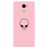 Husa silicon pentru Huawei Enjoy 7 Plus, Pink Alien