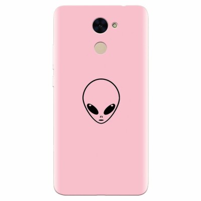 Husa silicon pentru Huawei Enjoy 7 Plus, Pink Alien foto