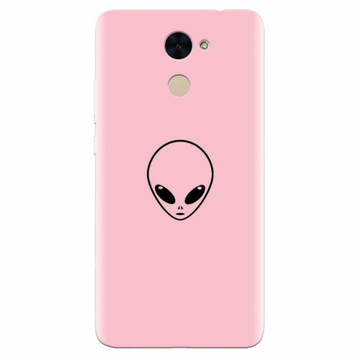 Husa silicon pentru Huawei Enjoy 7 Plus, Pink Alien