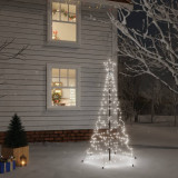 Brad de Craciun cu tarus, 200 LED-uri, alb rece, 180 cm GartenMobel Dekor, vidaXL