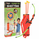 VidaXL Set tir cu arc și săgeți cu țintă pentru copii