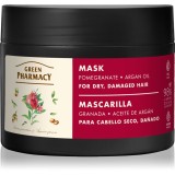 Green Pharmacy Argan Oil &amp; Pomegranate Care Mask masca intensiva pentru par deteriorat 300 ml