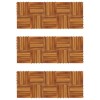 Dale Lemn Salcam 30x30cm, Set 30 Bucati, Parchet Exterior Terasa, Antiderapant, Montaj Facil, Maro