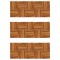 Set dale din lemn de salc&acirc;m cu model vertical 30 x 30 cm, 30 buc.