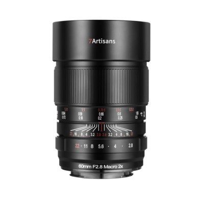Obiectiv Manual 7Artisans 60mm F2.8 Full Frame 2x Macro foto