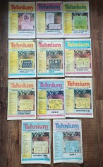 T- Lot 11 buc. Revista Tehnium 1981 - nr. 1 - 10, 12