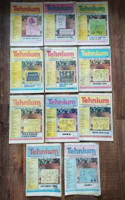 T- Lot 11 buc. Revista Tehnium 1981 - nr. 1 - 10, 12 foto
