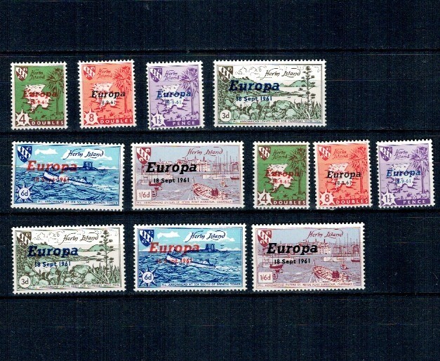 Herm Island (Marea Britanie) 1961 - Europa, serie neuzata