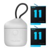 Telesin Allin box &icirc;ncărcător impermeabil cu trei canale + 2 baterii pentru GoPro Hero 12 / 11 / 10 / 9