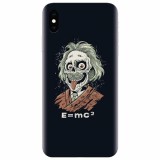 Husa silicon pentru Apple Iphone XS, Albert Einstein Caricature