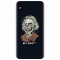 Husa silicon pentru Apple Iphone XS Max, Albert Einstein Caricature