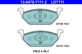 ATE 13.0470-7111.2 ATE Ceramic set placute frana,frana disc