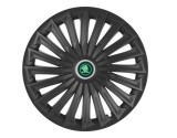 Cumpara ieftin Set 4 capace roti pentru Skoda Nou Verde, model Joy Black, R15, Autohelix MSA