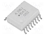 Optocuplor SMD BROADCOM 5kV SO16-W pentru controler IGBT