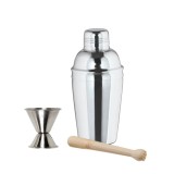 Set shaker pentru cocktailuri - SHAKER DIN OȚEL INOXIDABIL