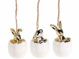 Set 9 oua decorative Paste portelan 5.5x9.5 cm