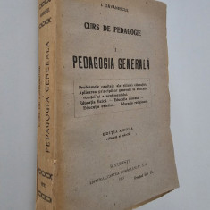 Carte veche 1923 I Gavanescul Curs de pedagogie / Pedagogie generala