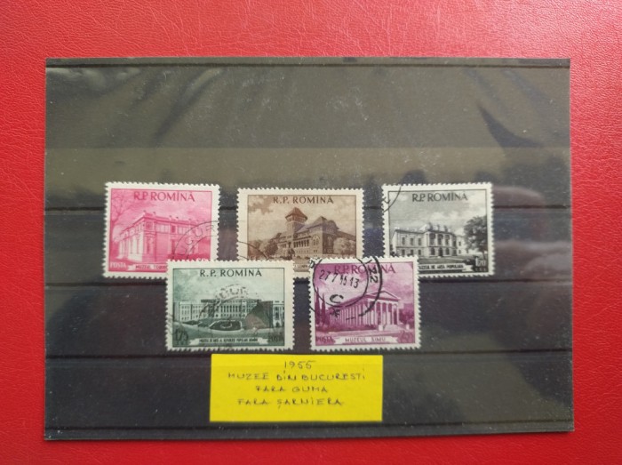 1955 - MUZEE DIN BUCURESTI