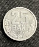 Moneda 25 bani 1995 Moldova aluminiu