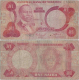1979 , 1 naira ( P-19b ) - Nigeria