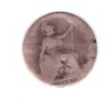 Moneda Marea Britanie 1/2 penny 1902, uzata, curata, Europa, Bronz