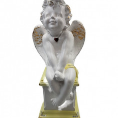 Statueta decorativa, Inger, Alb, 45 cm, DV70-3S