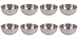 Set Boluri pentru Salata, 8 piese, 3.5 L, Metal, Argintiu