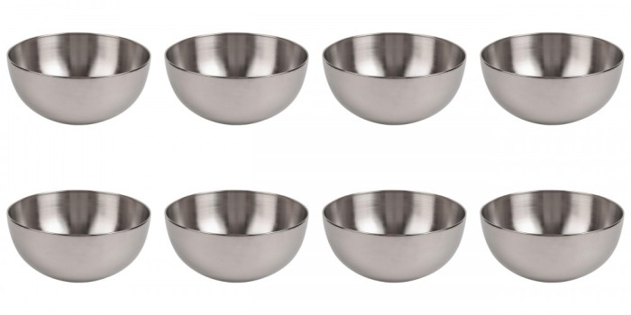 Set Boluri pentru Salata, 8 piese, 3.5 L, Metal, Argintiu