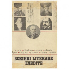 Scrieri literare inedite (1820-1845) - Documente literare foto